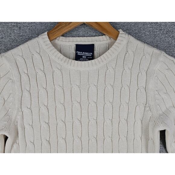 POLO JEANS CO. RALPH LAUREN WOMEN'S CABLE KNIT SWEATER RN41381 SIZE S - Picture 3 of 9